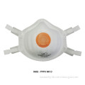 FFP3D moulded cup respirator mask with valve